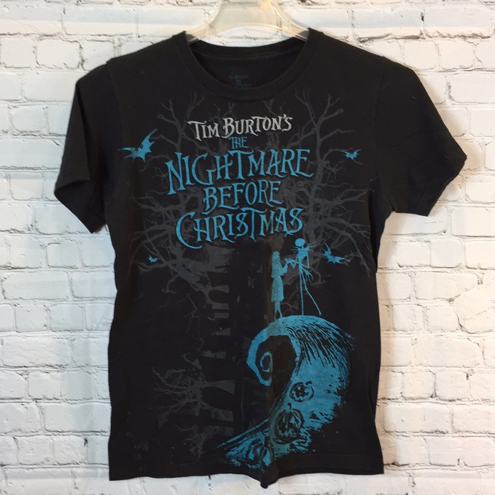 Tim Burton’s Nightmare before Christmas Short Sleeve Top Shirt Small